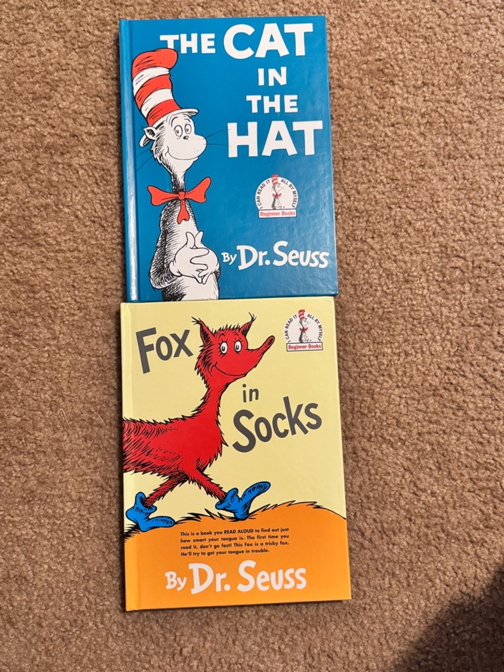 Dr. Seuss Fox in Socks Hardcover - Red Fox with Blue Socks on Yellow Cover